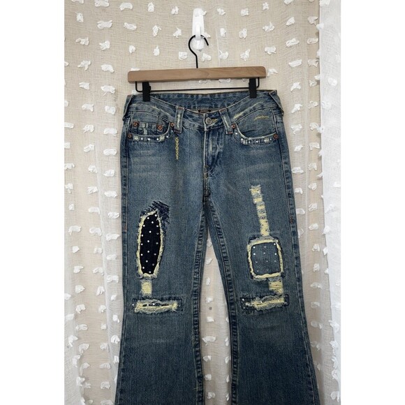 True Religion Patchwork Boot Cut Jeans Size 29 Women’s - Picture 3 of 9